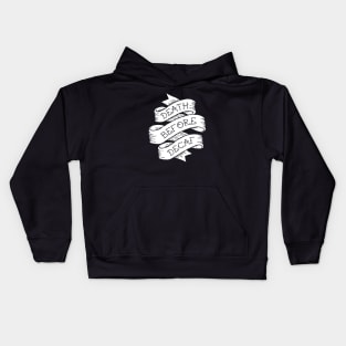 Death Before Decaf Kids Hoodie